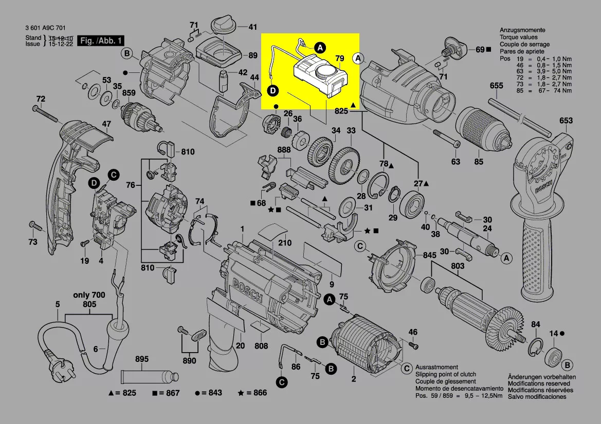 Variateur de vitesse réf. 2 607 230 134 Bosch